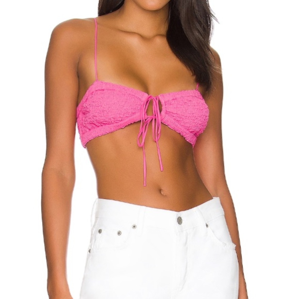 h:ours pink bra top